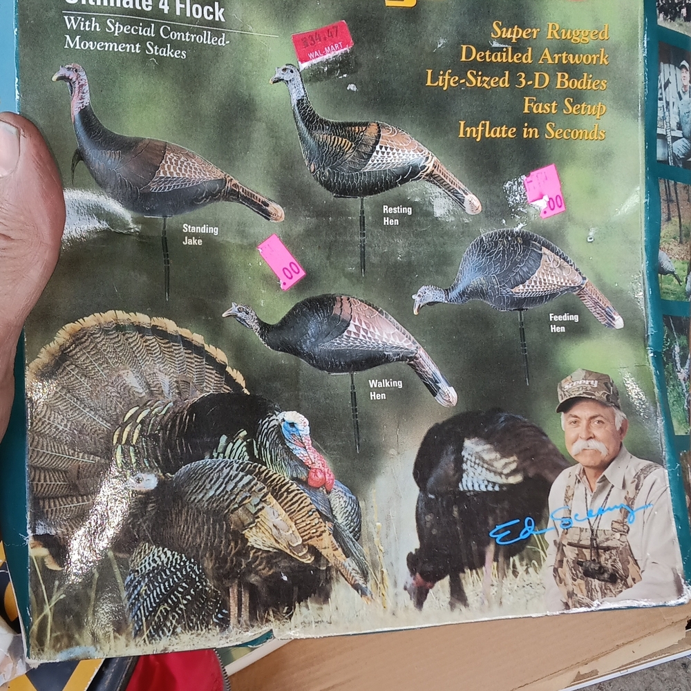 Inflatable Turkey Decoy - Brown/Black Life-Size Flock